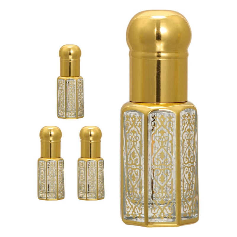 4pcs Clear Dropper Bottles: 12 ml Empty Refillable Bottles Perfume Vial Cosmetic Container Travel Dropping Jar for Perfumes Serums - Image 4