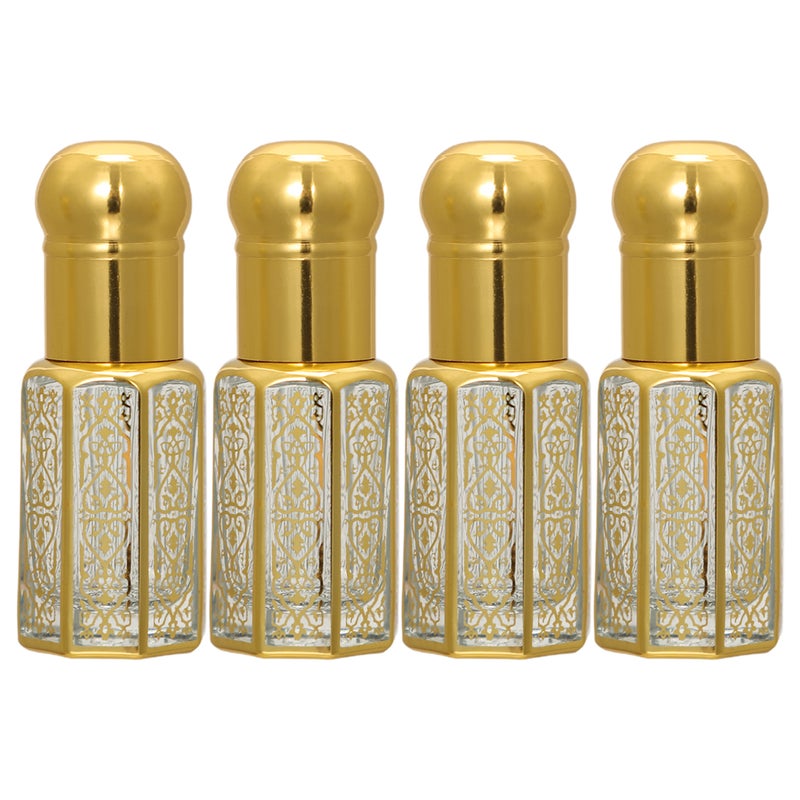 4pcs Clear Dropper Bottles: 12 ml Empty Refillable Bottles Perfume Vial Cosmetic Container Travel Dropping Jar for Perfumes Serums - Image 3