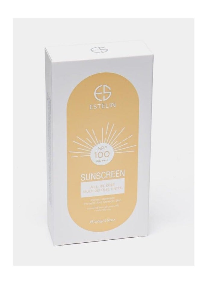Estelin Multi Defense Tinted Sunscreen SPF 100 PA++ 100g - Image 3