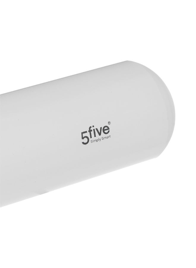 Five Simply Smart Non-Stick Polyethylene Cylindrical Rolling Pin White 50 cm 189337 - Image 3