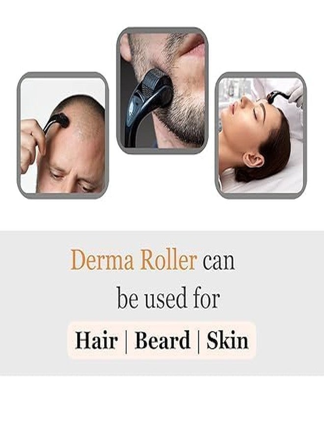 Celvee Derma Roller System for Face & Body, Microneedling Roller for Skin Care, Facial Beard Hair Scalp Use, Anti Aging Skin Renewal Tool, Ergonomic Handle Home Use - Image 3