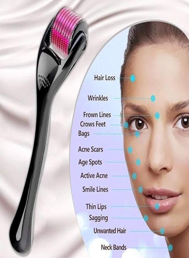 Celvee Derma Roller System for Face & Body, Microneedling Roller for Skin Care, Facial Beard Hair Scalp Use, Anti Aging Skin Renewal Tool, Ergonomic Handle Home Use - Image 5