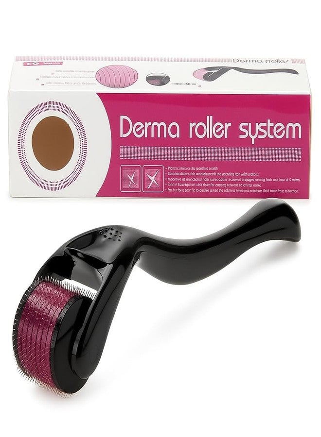 Celvee Derma Roller System for Face & Body, Microneedling Roller for Skin Care, Facial Beard Hair Scalp Use, Anti Aging Skin Renewal Tool, Ergonomic Handle Home Use - Image 1