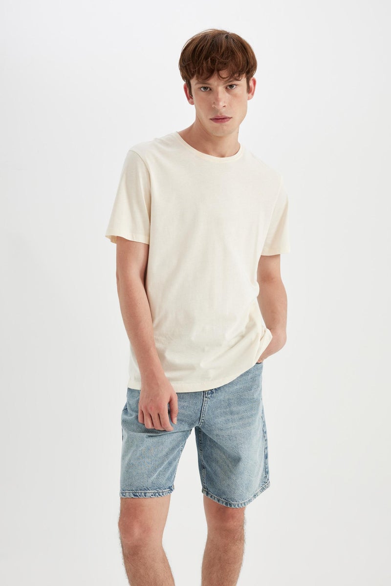 DeFacto Man Straight Fit Jean Bermuda Shorts - Image 2