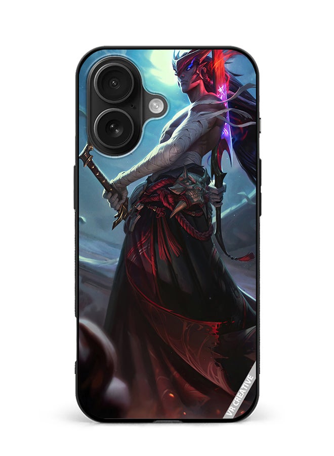 Protective Case Cover For Apple iPhone 16 Plus Yone League Of Legends Design Multicolour