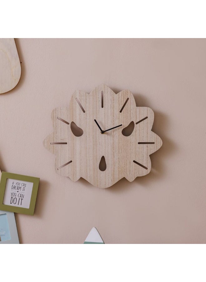 DANUBE HOME - Meow Mdf Dino Horn Clock 40X35X1Cm - Image 1