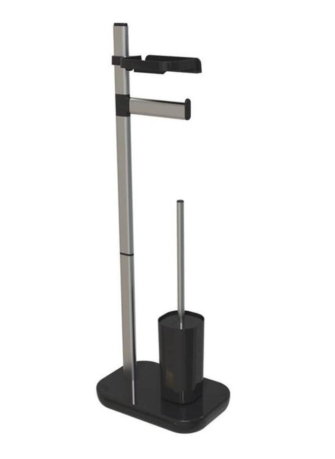 Primanova Primanova sui multifunctional standing toilet paper holder with toilet brush and mobile holder 