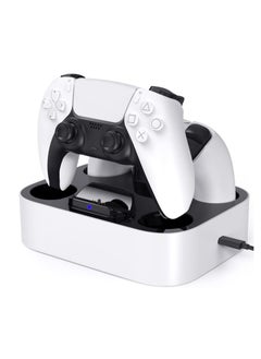 DOBE PS5 Charging Station, PS5 Controller Fast Charging Dock with Safety Chip Protection & LED Indicator, Dual Controller Chargering Station for Playstation 5 Console  - Image 1