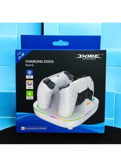 DOBE PS5 Charging Station, PS5 Controller Fast Charging Dock with Safety Chip Protection & LED Indicator, Dual Controller Chargering Station for Playstation 5 Console  - Image 2