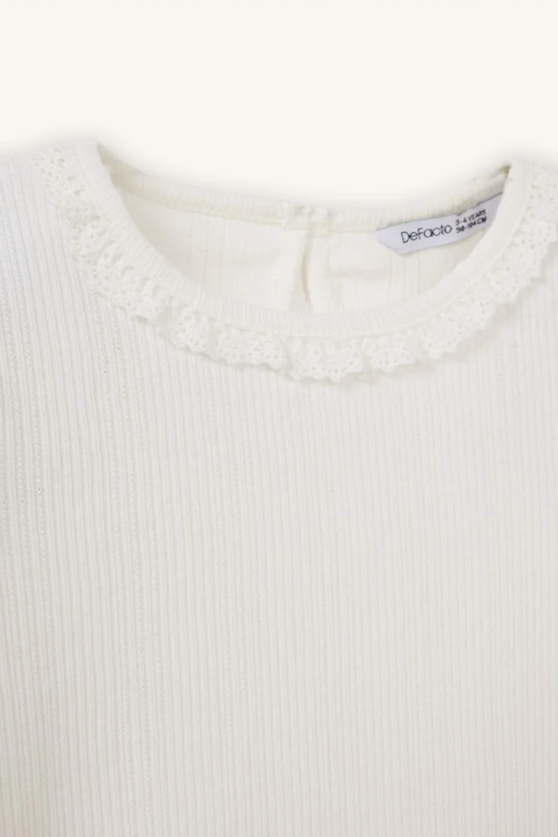 ديفاكتو Baby Girl Balloon Fit Crew Neck T-Shirt