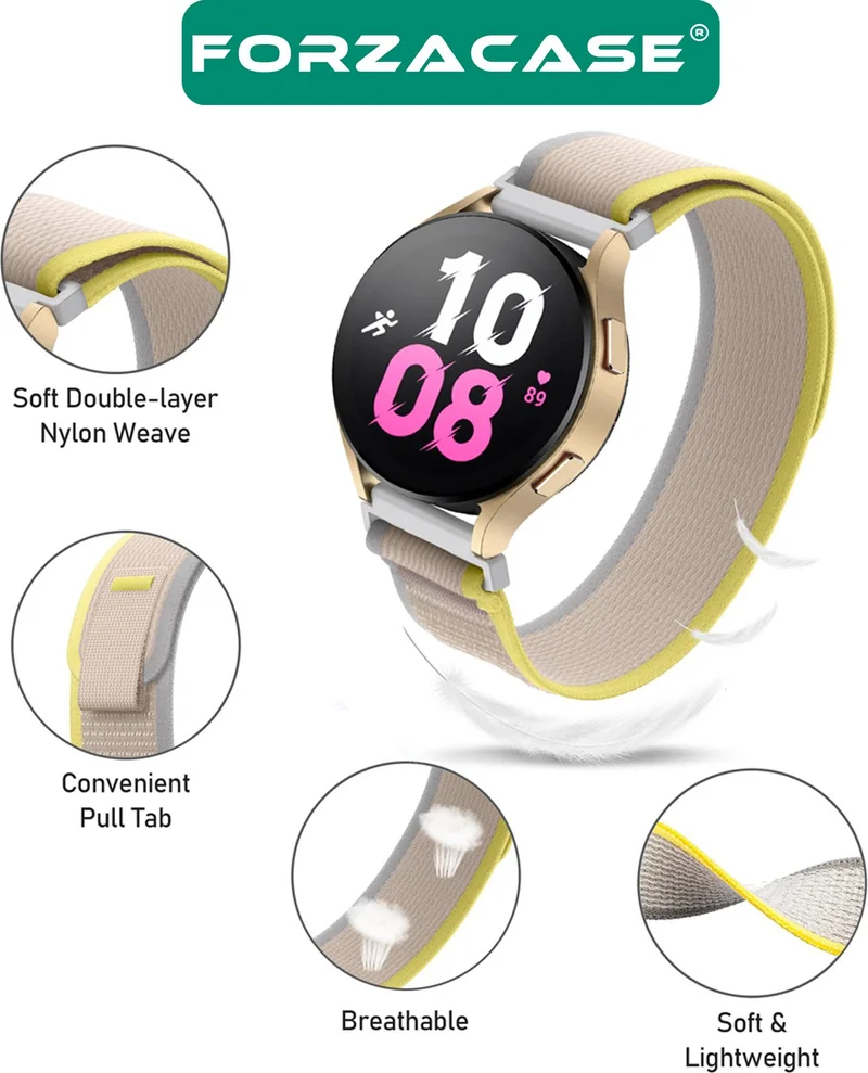 فورزاكاس Velcro Mesh Fabric Band Strap for Realme Watch 36 mm / Realme Watch S - FC153