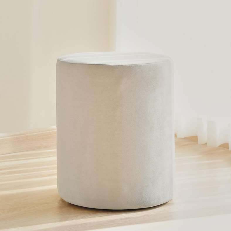 Pan Home Rubika Pouf - Grey - Image 1