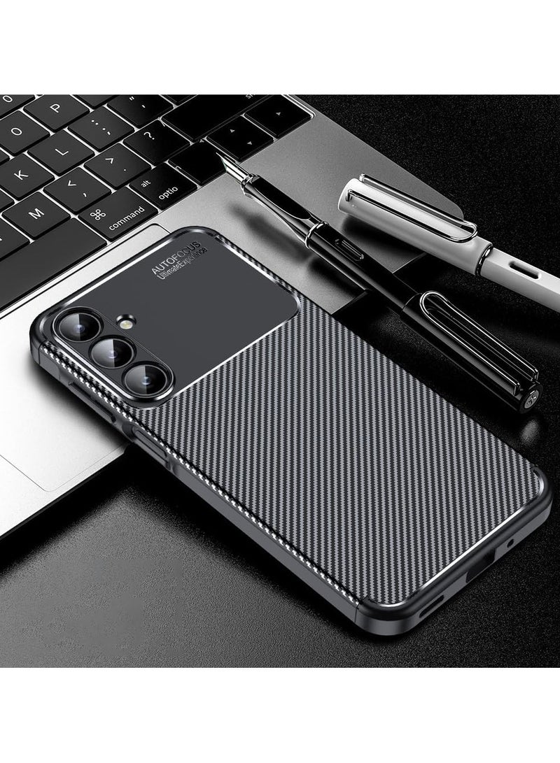 أوتو فوكس جراب حمايه سيليكون تصميم1 مقاوم للصدمات حمايه للكاميرا متوافق مع Samsung Galaxy A16 (اسود) - Image 2