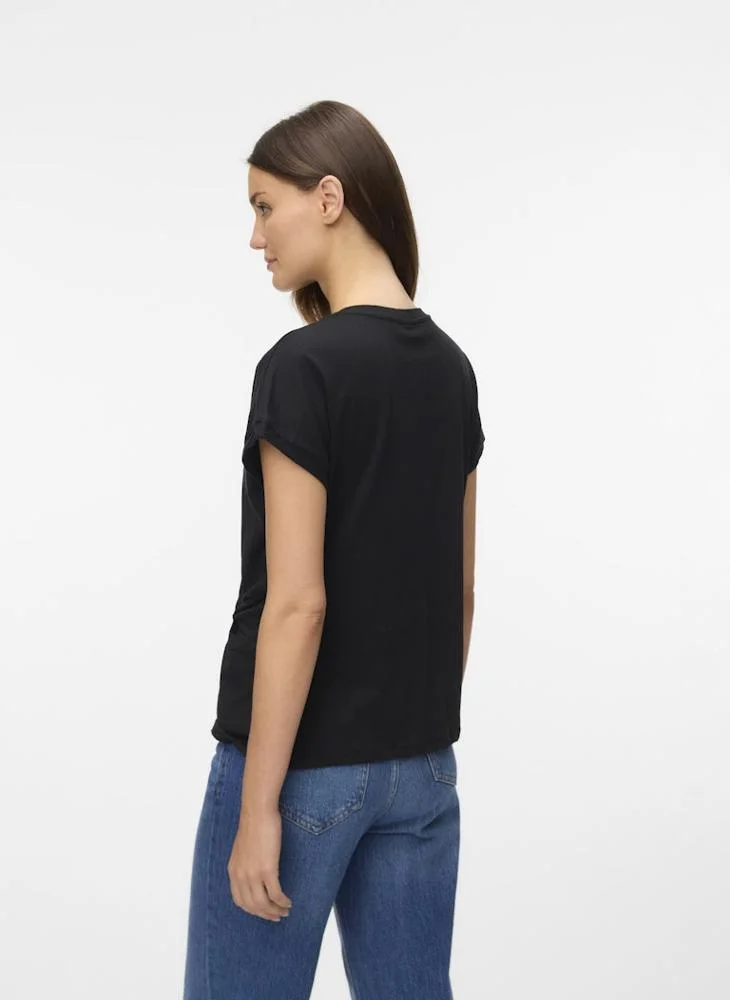 VERO MODA Vmganas Crew Neck T-Shirt