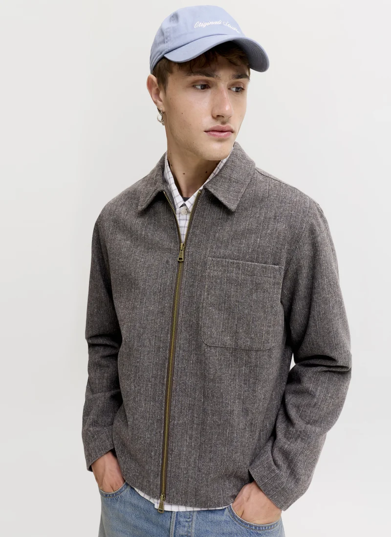 JACK & JONES  Casual Zip Through Jacket for Men | Best Price UAE