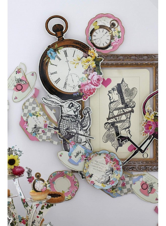 توكينج تيبلز لافتة إبريق الشاي المعلقة Truly Alice من Talking Tables (13 قدمًا) لحفلة الشاي، متعددة الألوان - Image 5