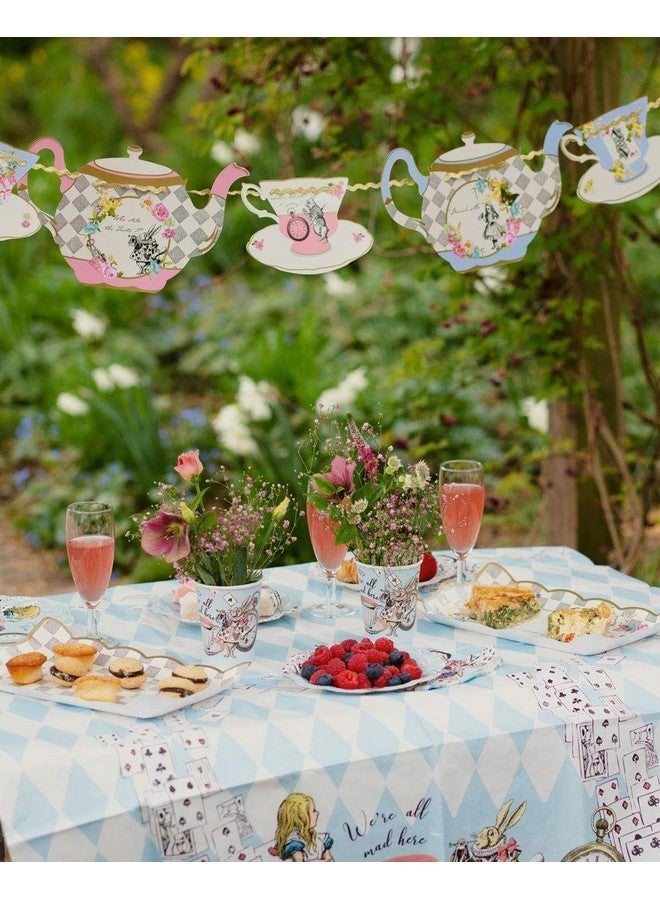 توكينج تيبلز لافتة إبريق الشاي المعلقة Truly Alice من Talking Tables (13 قدمًا) لحفلة الشاي، متعددة الألوان - Image 2
