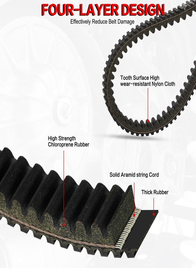 SMOTRCC Drive Belt Replace 422280652 422280651 Compatible with Can am Maverick X3 Turbo R XDS XMR MAX X RS 2017-2022,Replace 422280654 49C4266 417300383 CVT Belt - Image 2