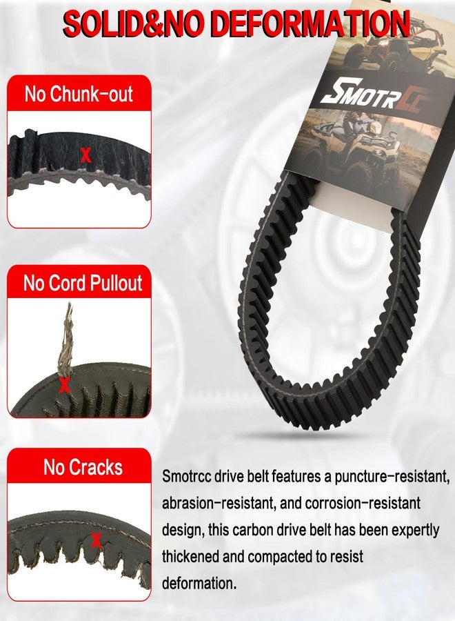 SMOTRCC Drive Belt Replace 422280652 422280651 Compatible with Can am Maverick X3 Turbo R XDS XMR MAX X RS 2017-2022,Replace 422280654 49C4266 417300383 CVT Belt - Image 4
