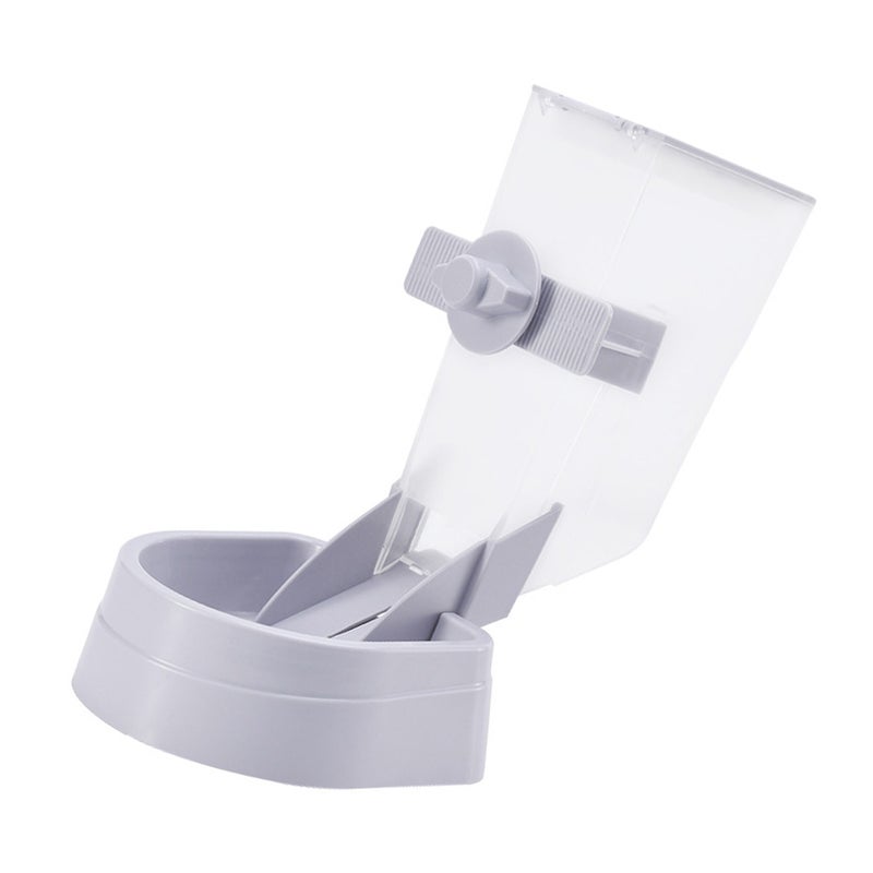 1PC Automatic Dog Cat Food Container Pet Food Feeder Hanging Pet Bowl (Gray) - Image 1