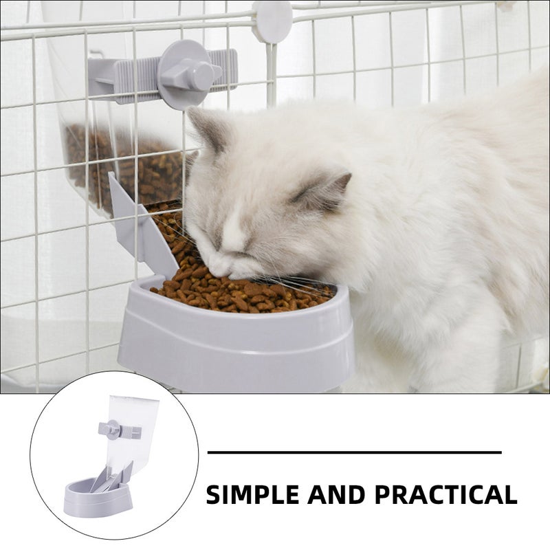 1PC Automatic Dog Cat Food Container Pet Food Feeder Hanging Pet Bowl (Gray) - Image 5