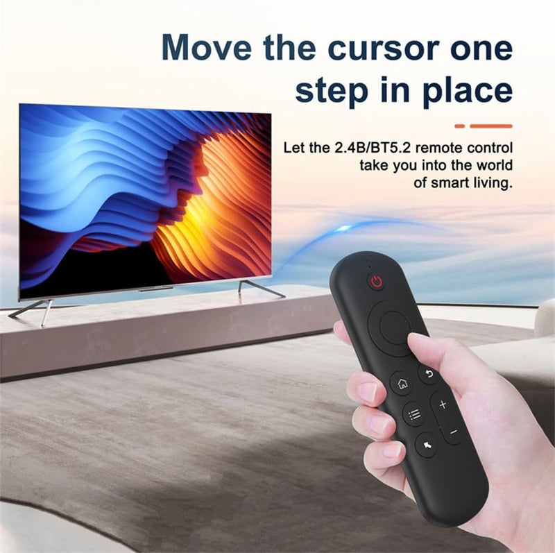 Air Mouse Remote Control Mouse Wireless Mini Keyboard 2.4G & BT5.2 Motion Sensing Backlit Rechargeable Compatible with Android TV Box/PC/Smart TV/Projector/All-in-one PC/MAC Black - Image 2
