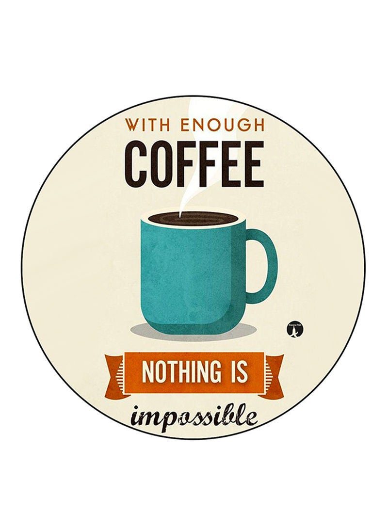 RKN English Phrases Printed Mouse Pad  Multicolour