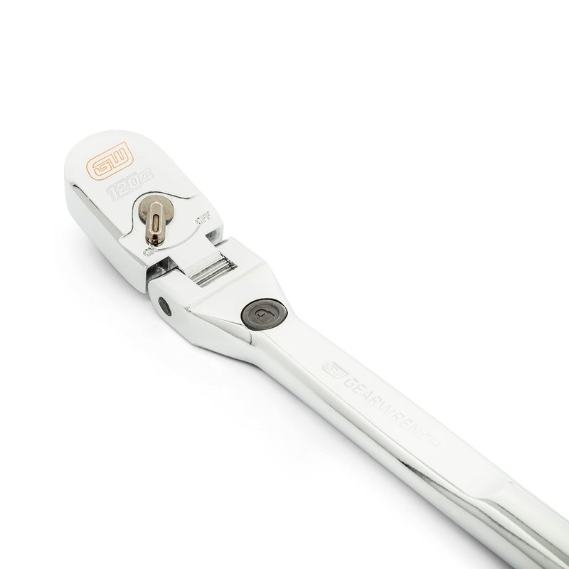 GEARWRENCH 3/8" Drive 120XP Locking Flex Head Ratchet with Full Polish Grip - 81297 - Image 3
