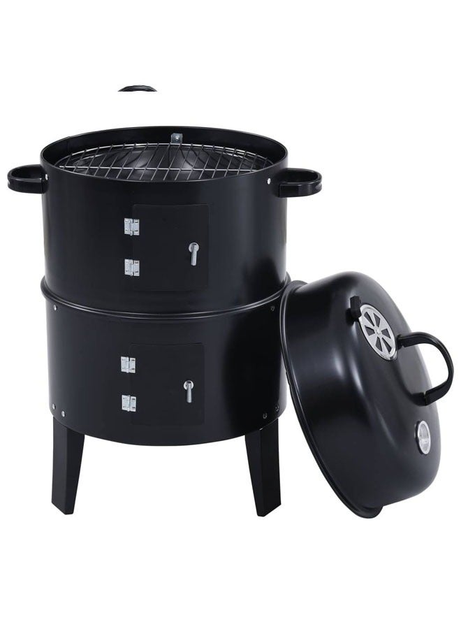Cady One 3 in 1 cylinder shaped grill with thermometer - Image 4