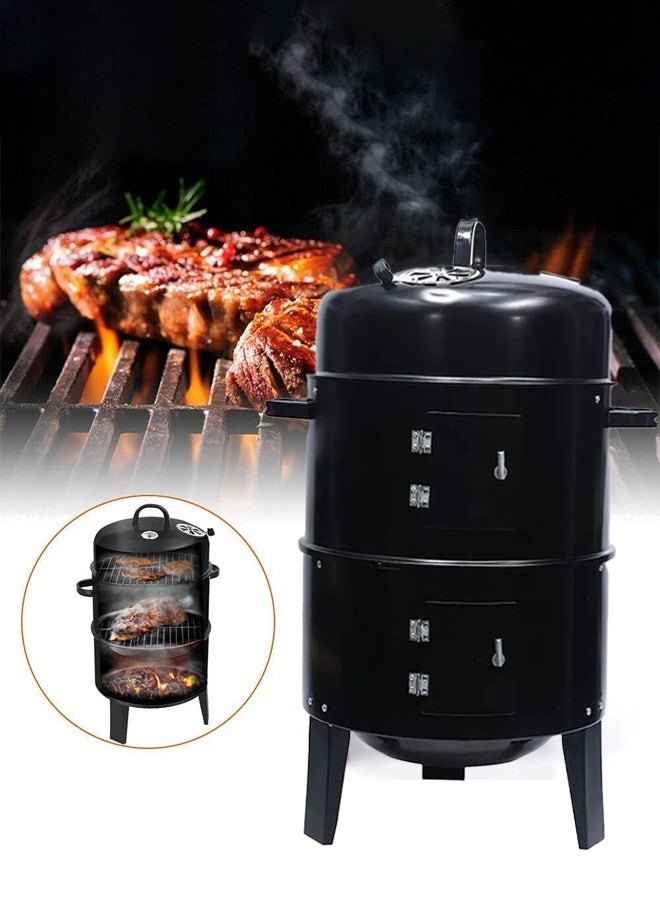 Cady One 3 in 1 cylinder shaped grill with thermometer - Image 1