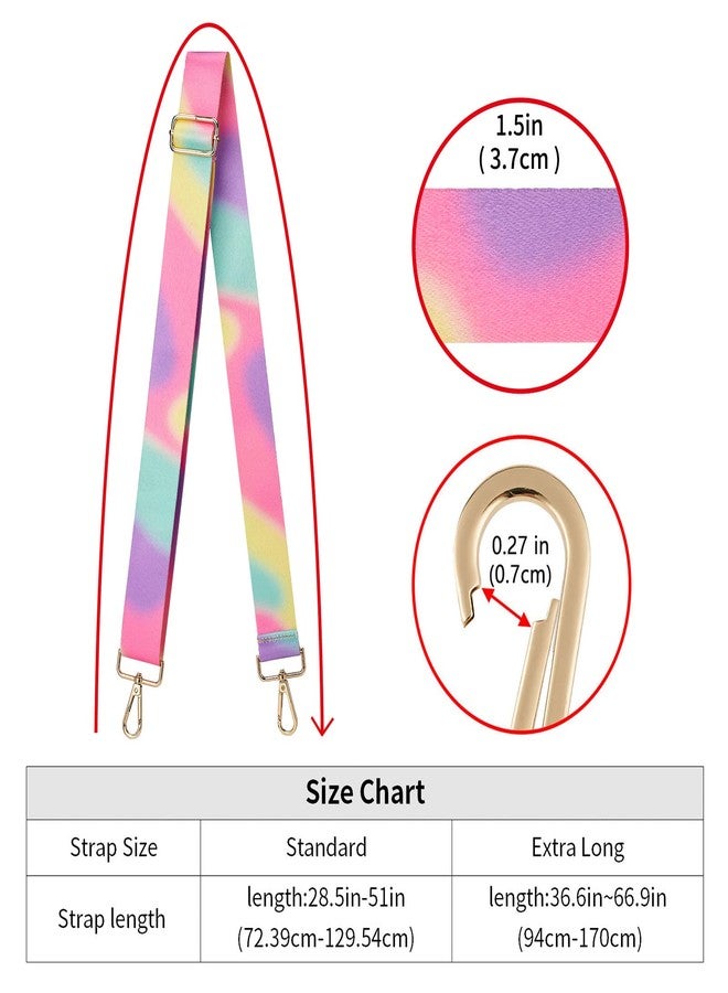 ZOOEASS Wide Shoulder Strap Adjustable Replacement Belt Guitar Style Crossbody Bag Handbag Strap Multicolor Canvas Straps（Wide:1.4in，Long:49.2in） (Color22) - Image 5