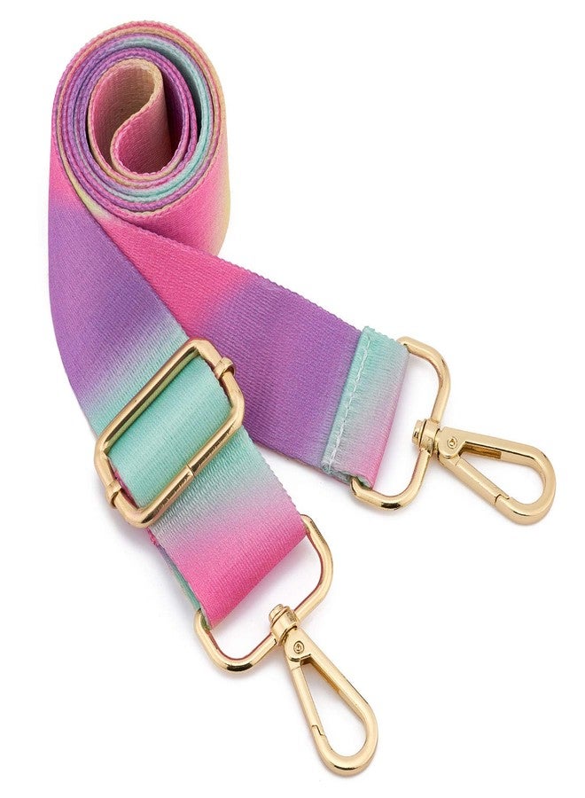ZOOEASS Wide Shoulder Strap Adjustable Replacement Belt Guitar Style Crossbody Bag Handbag Strap Multicolor Canvas Straps（Wide:1.4in，Long:49.2in） (Color22) - Image 1