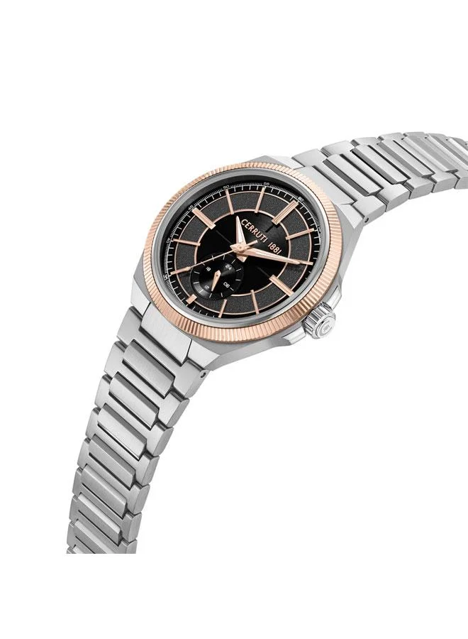 CERRUTI 1881 Faedo 41.7mm Grey Black Dial Quartz Multifunction Watch For Men
