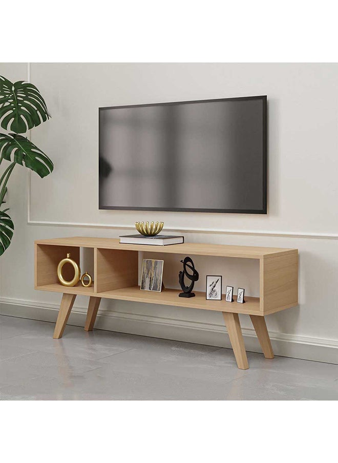 هومزمارت طاولة تلفاز خشب ام دي اف بيج - 140×35×50 سم  - Image 1