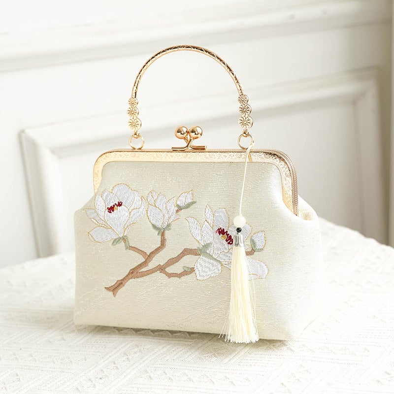 Chinese Ethnic Style Retro Handbag Crossbody Shoulder Bag Small Square - Image 4