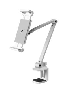upergo UPERGO AP-7LC Aluminum Alloy Long Arm Height Adjustable Phone And Tablet Stand/Holder For upto 13" iPad And Tablet - White  - Image 1