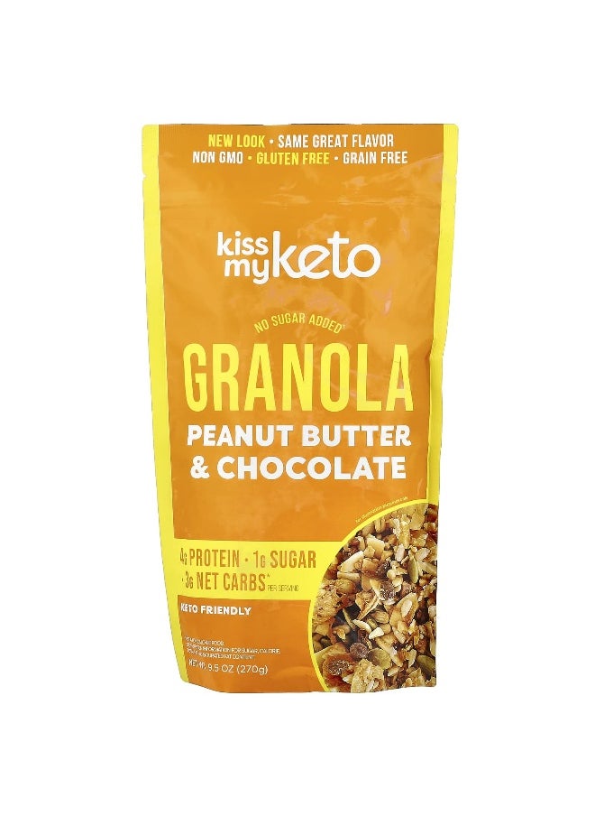 Kiss My Keto Kiss My Keto, Granola, Peanut Butter & Chocolate , 9.5 oz (270 g)  - Image 1