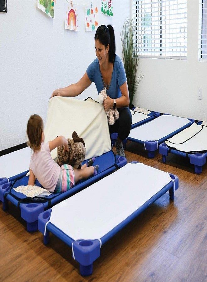 Gorayoo Bedding Cot Sheets for Daycare 6 Pieces Pre School Cot Sheet 23 x 40 Inches Cot Sheets Breathable Egyptian Cotton Cot Bed Cover 600 TC Sheet - Black - Image 5