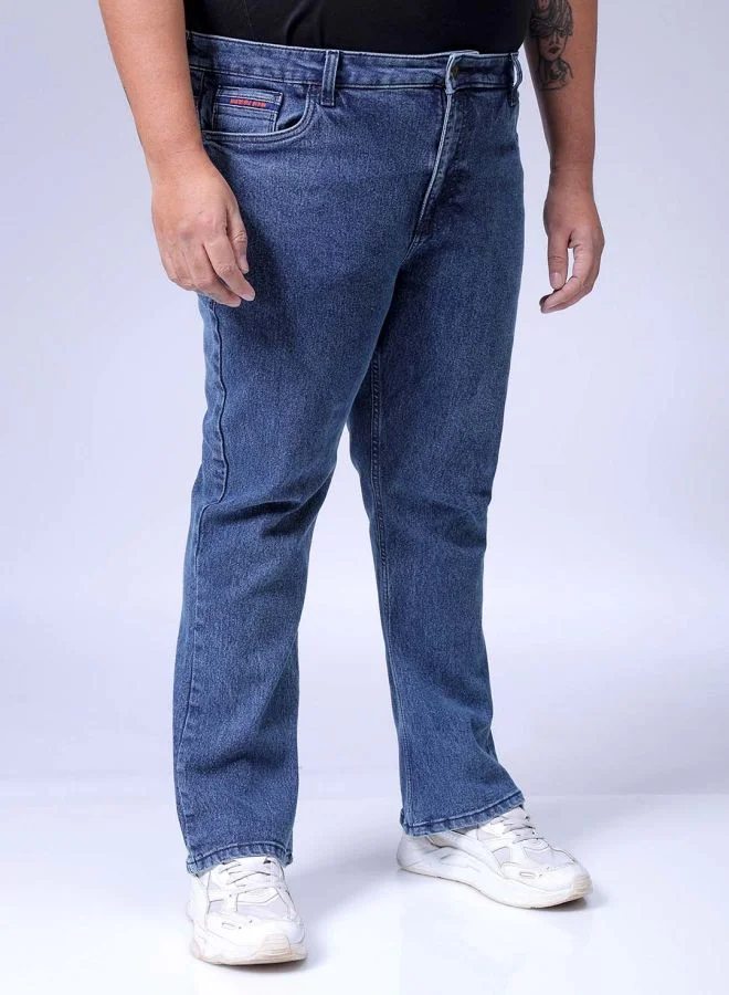 HARDSODA Men Plus Size Bootcut Solid Mid-Rise Stretchable Jeans
