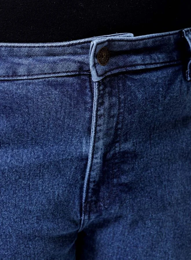 HARDSODA Men Plus Size Bootcut Solid Mid-Rise Stretchable Jeans