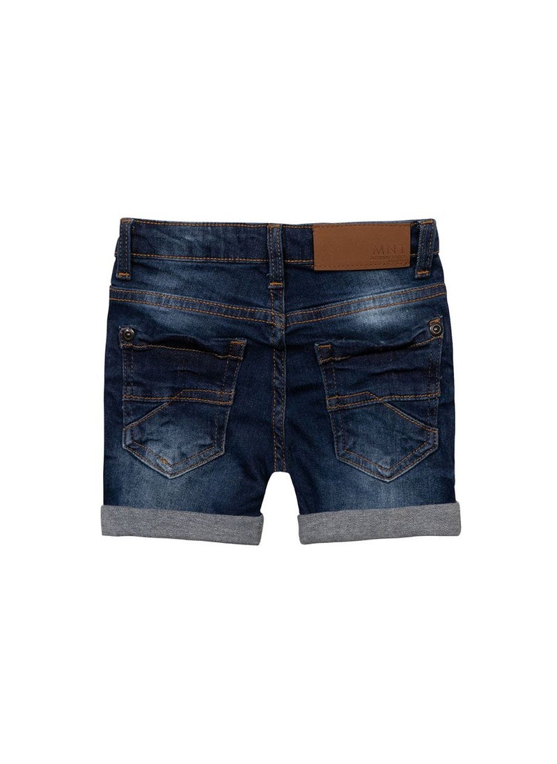 مينوتي شورت جينز للأولاد المراهقين بحافة مطوية - Image 2