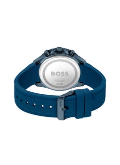 HUGO BOSS Men's Chronograph Round Shape Silicone Wrist Watch 1514142 - 44 Mm  - Image 3