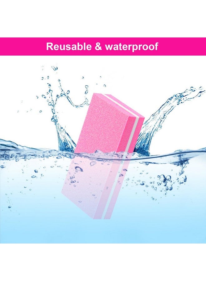 Diesisa Buffer Block Nail File 100180 Grit Sponge Nail Buffers For Acrylic Nails Mini Buffing Block Double Sided For Manicure Tools 30 Count Pink - Image 5
