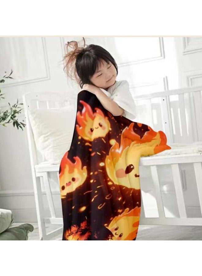 عام بطانية رقيقة من الفانيلا الكرتونية للأطفال والرضع (دافئة ومريحة، ومناسبة للنوم والألعاب) 70 سم * 100 سم - Image 1