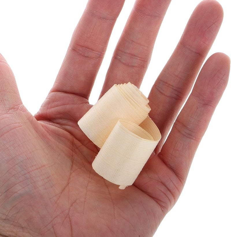 20Pcs Unpainted Pine Wood Shavings DIY Embellishments Natural Wooden Craft Materials for and Adults, Crinkle Wood Filler for Carpentry Projects and Art Crafts - Image 3