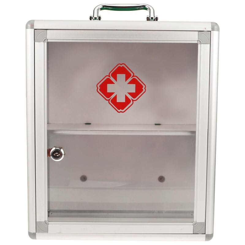Wall Mounted First Aid Cabinet Medicine Storage Box With Compartments For Home Emergency Supplies - Image 2