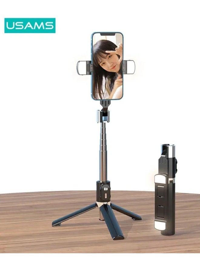 Usams Selfie Sticks with Tripod and Extendable Selfie Sticks Bluetooth Remote Controller for iPhone and Android Phones: Take Stunning Selfies and Group Shots with This Portable and Lightweight Selfie Stick  - Image 1