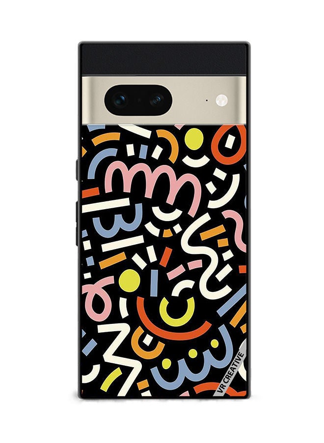 VR CREATIVE Protective Case Cover For Google Pixel 7 Vector Design Multicolour - Image 1