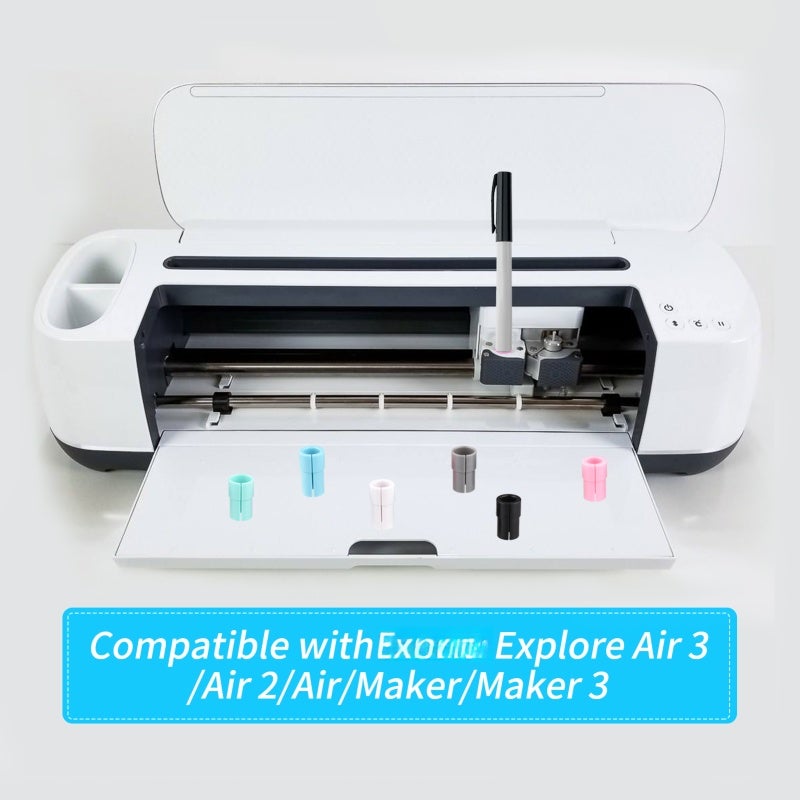 Cricut Pen Adapter 6PCS Premium ABS Material No Depth Calibration Needed Cricut Pen Holder - Color-Coded For Specific Pen Models Cricut Accessory for Cricut Explore Air, Air 2, Air 3, Maker and Maker - Image 5