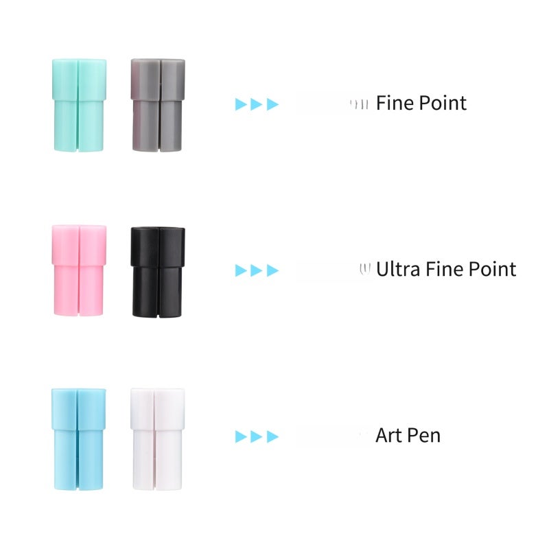 Cricut Pen Adapter 6PCS Premium ABS Material No Depth Calibration Needed Cricut Pen Holder - Color-Coded For Specific Pen Models Cricut Accessory for Cricut Explore Air, Air 2, Air 3, Maker and Maker - Image 4
